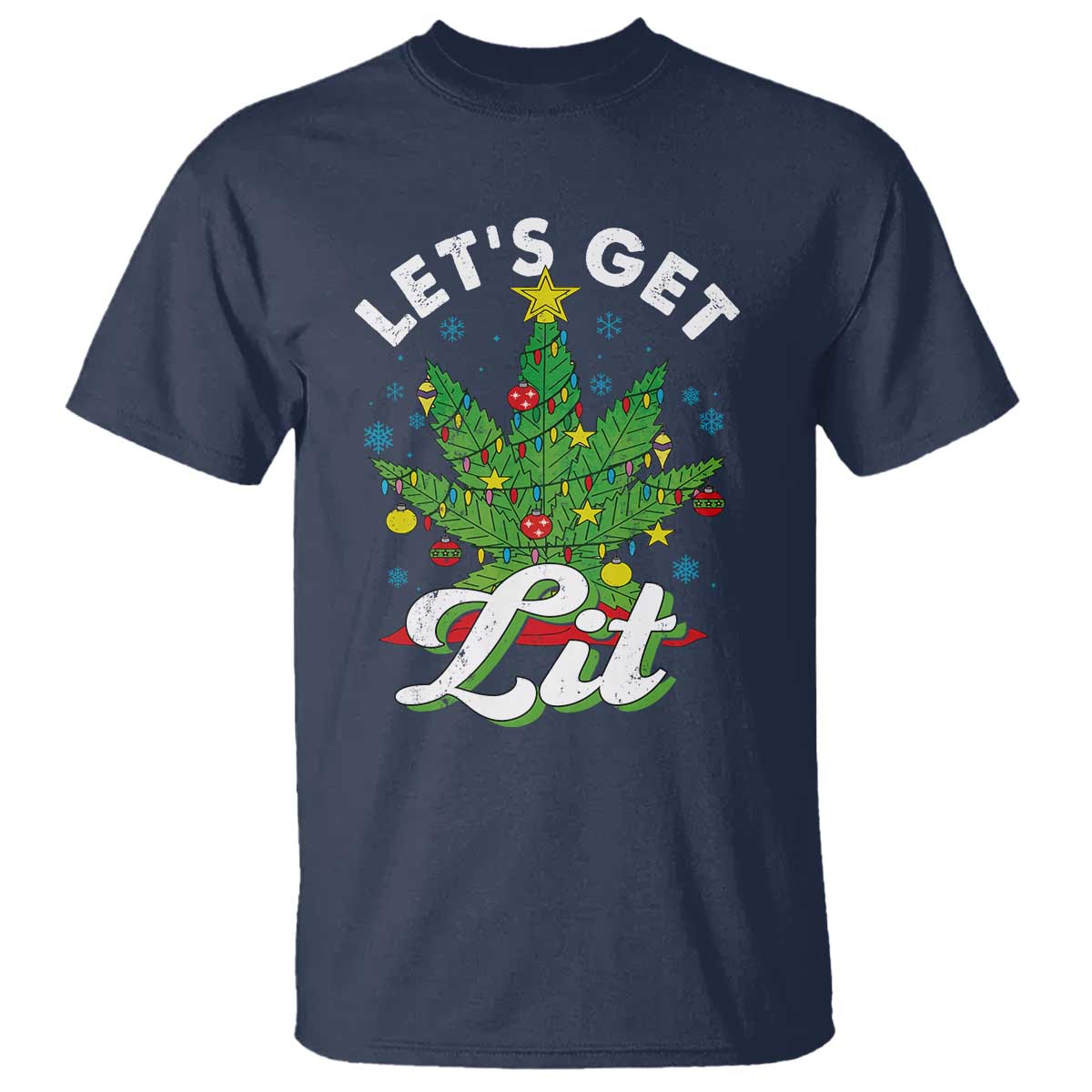 funny-weed-christmas-t-shirt-lets-get-lit-christmas-tree-cannabis