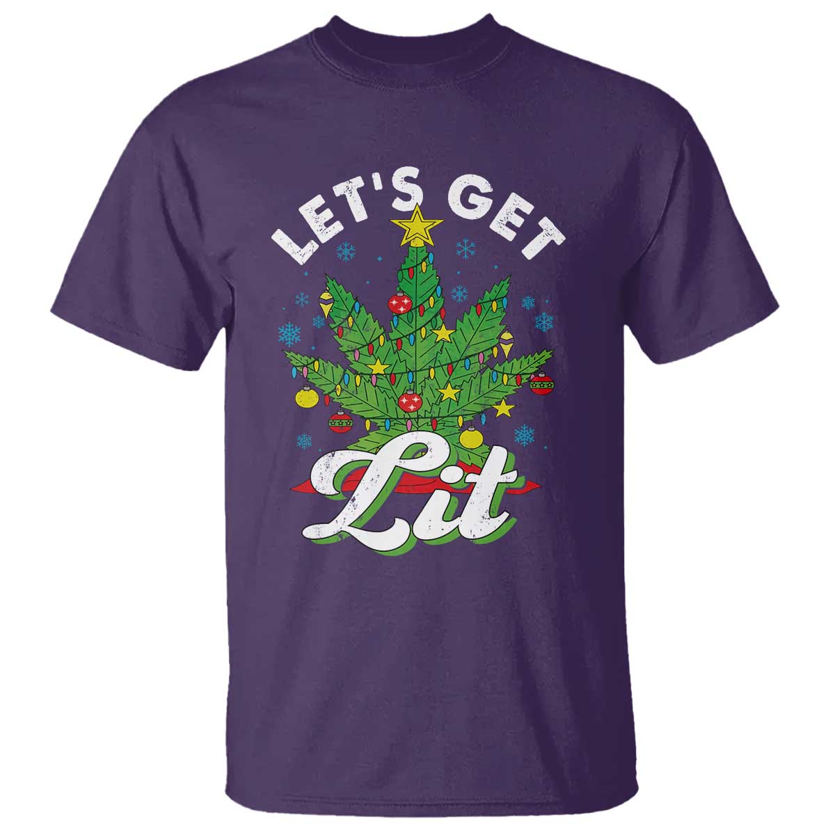 funny-weed-christmas-t-shirt-lets-get-lit-christmas-tree-cannabis