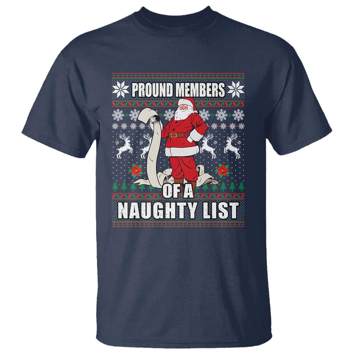 funny-christmas-t-shirt-proud-members-of-a-naughty-list