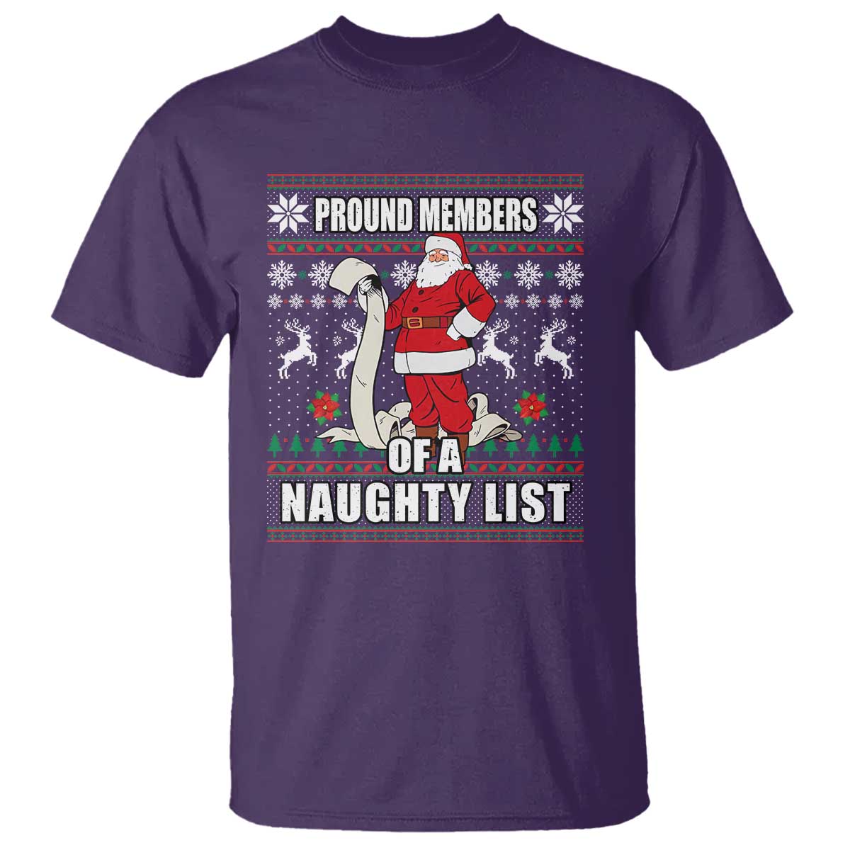 funny-christmas-t-shirt-proud-members-of-a-naughty-list