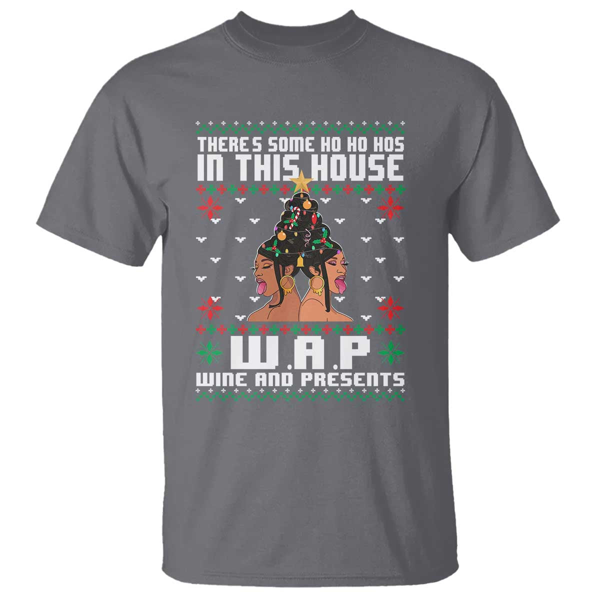 funny-christmas-t-shirt-there-is-some-ho-ho-hos-in-this-house-wap-wine-and-present