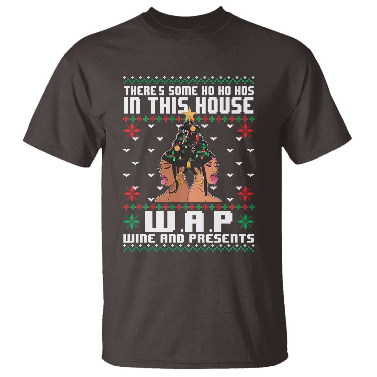 funny-christmas-t-shirt-there-is-some-ho-ho-hos-in-this-house-wap-wine-and-present