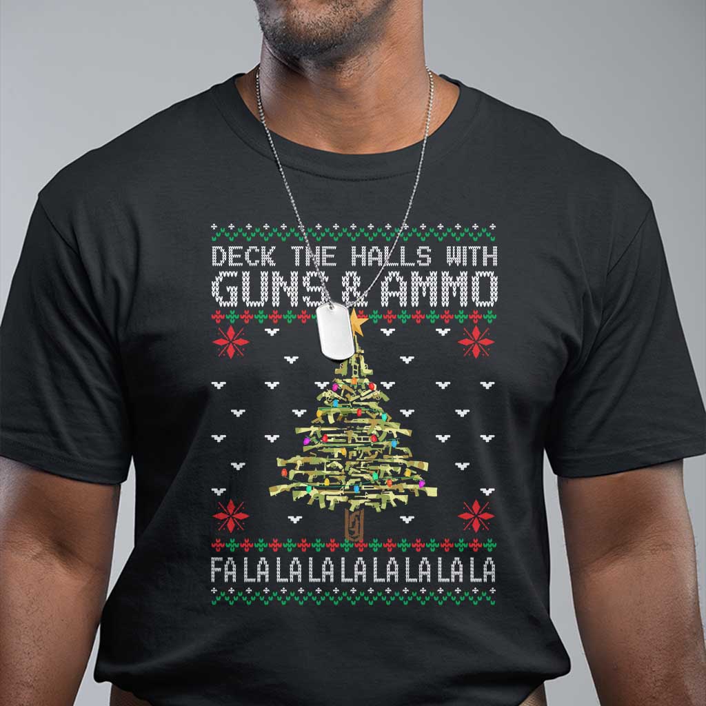 christmas-gun-lover-t-shirt-deck-the-halls-with-guns-and-ammo
