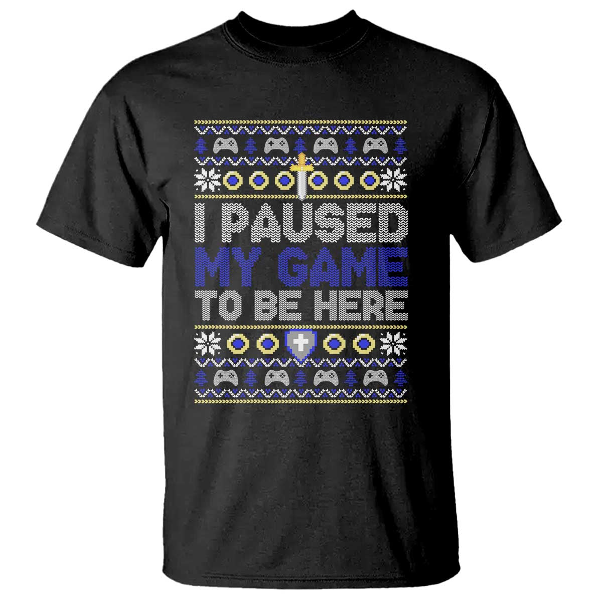 funny-christmas-gamer-t-shirt-i-paused-my-game-to-be-here