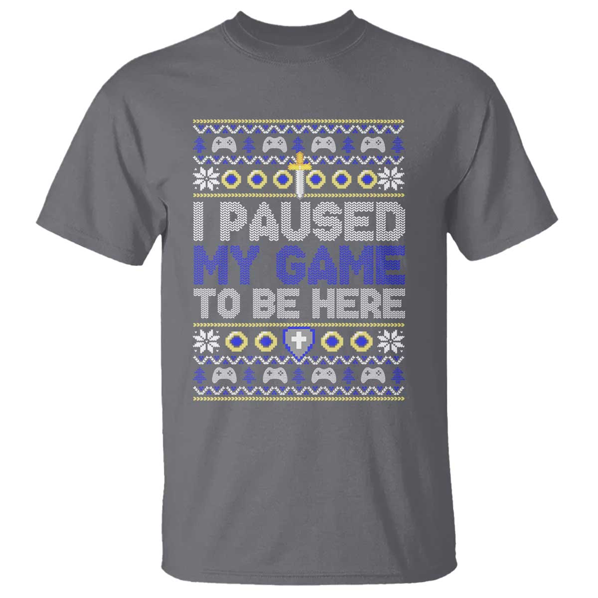 funny-christmas-gamer-t-shirt-i-paused-my-game-to-be-here