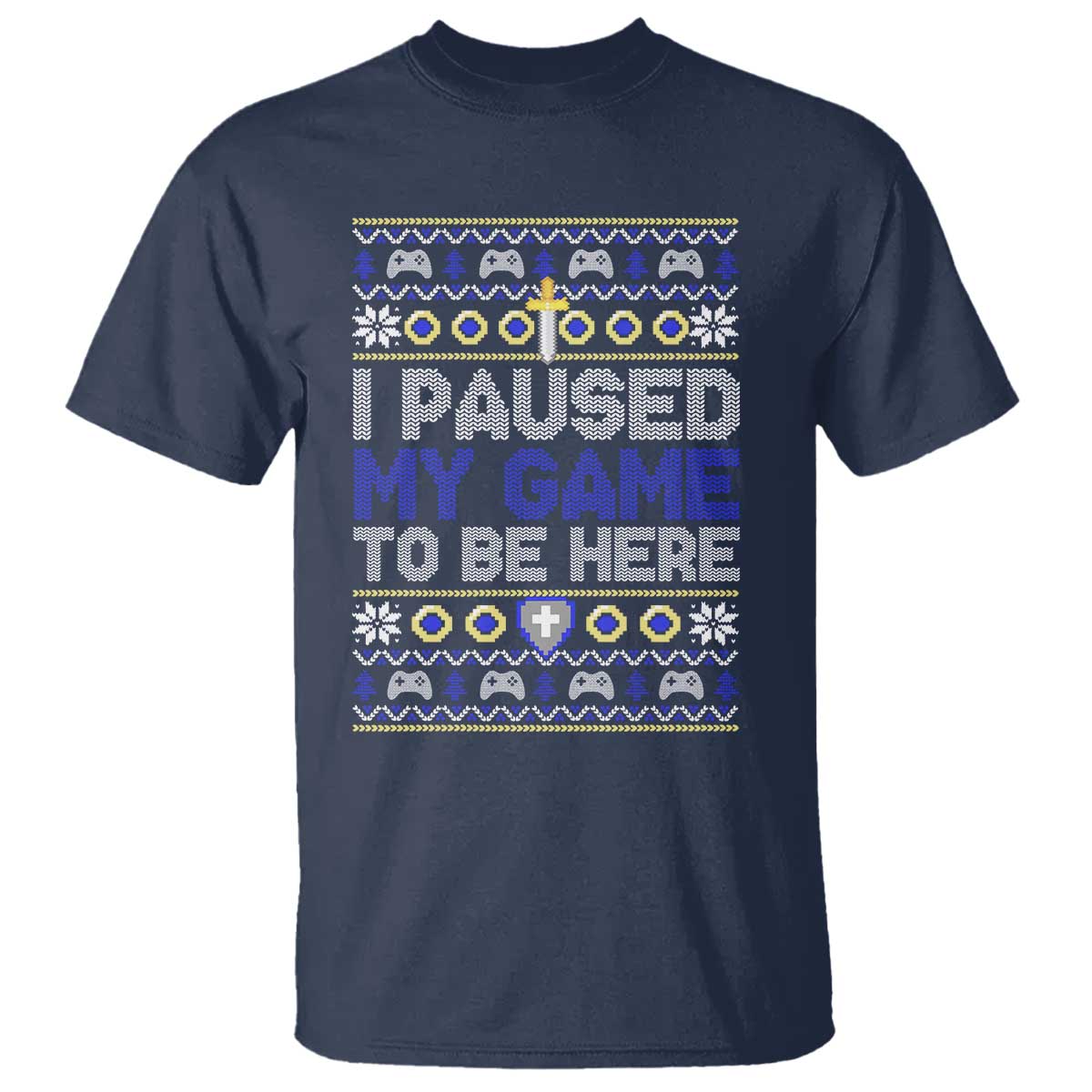 funny-christmas-gamer-t-shirt-i-paused-my-game-to-be-here