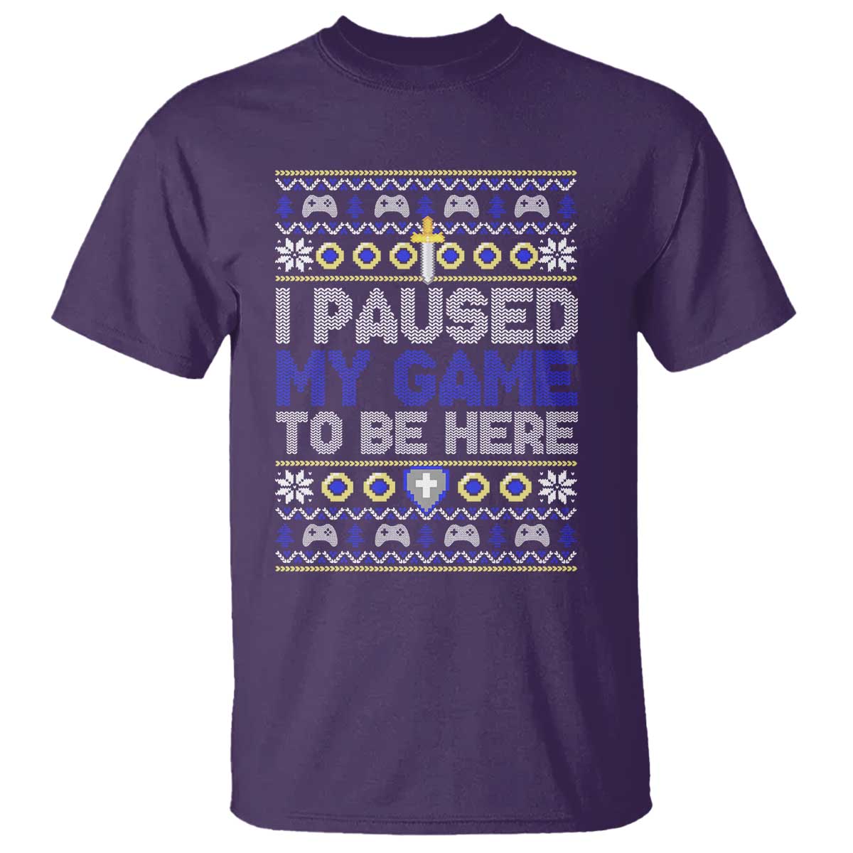 funny-christmas-gamer-t-shirt-i-paused-my-game-to-be-here