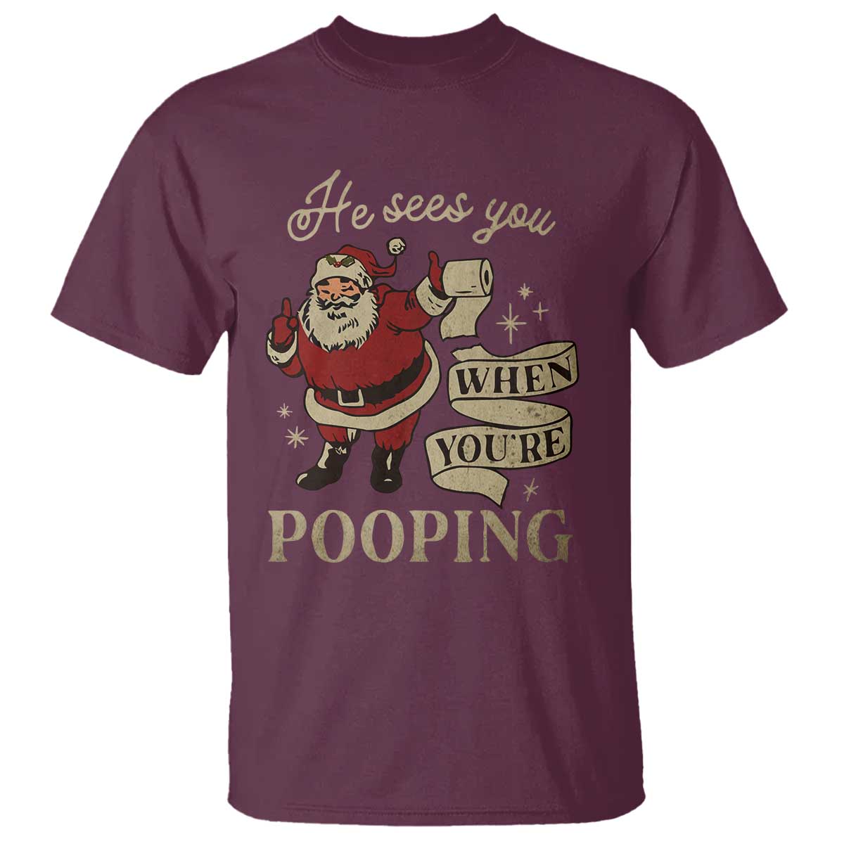 funny-christmas-t-shirt-he-sees-you-when-you-are-pooping