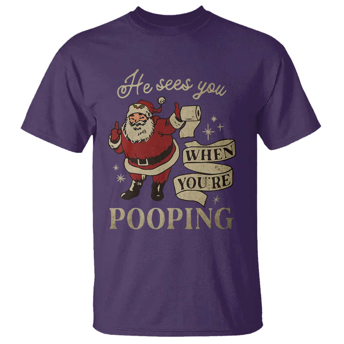 funny-christmas-t-shirt-he-sees-you-when-you-are-pooping