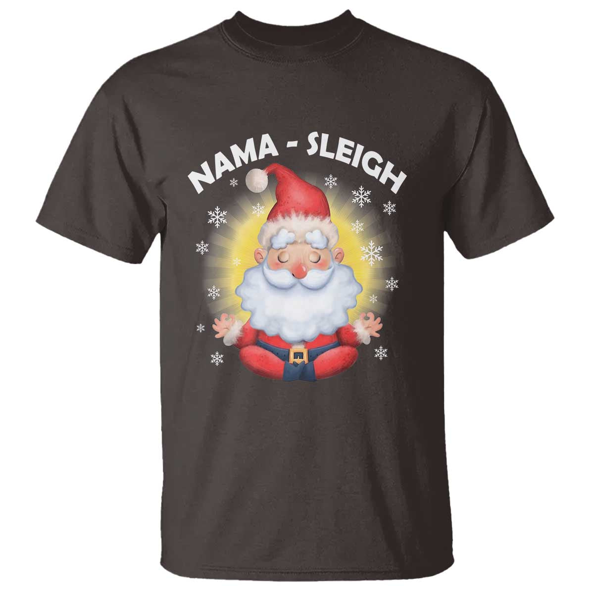 christmas-yoga-t-shirt-nama-sleigh-cute-santa
