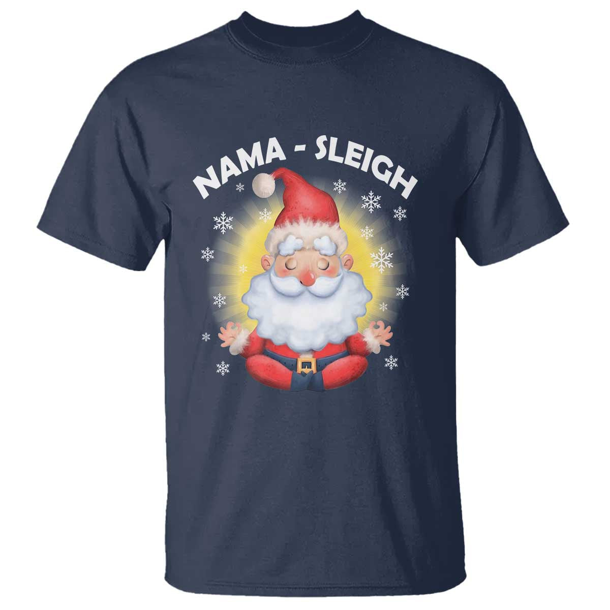 christmas-yoga-t-shirt-nama-sleigh-cute-santa