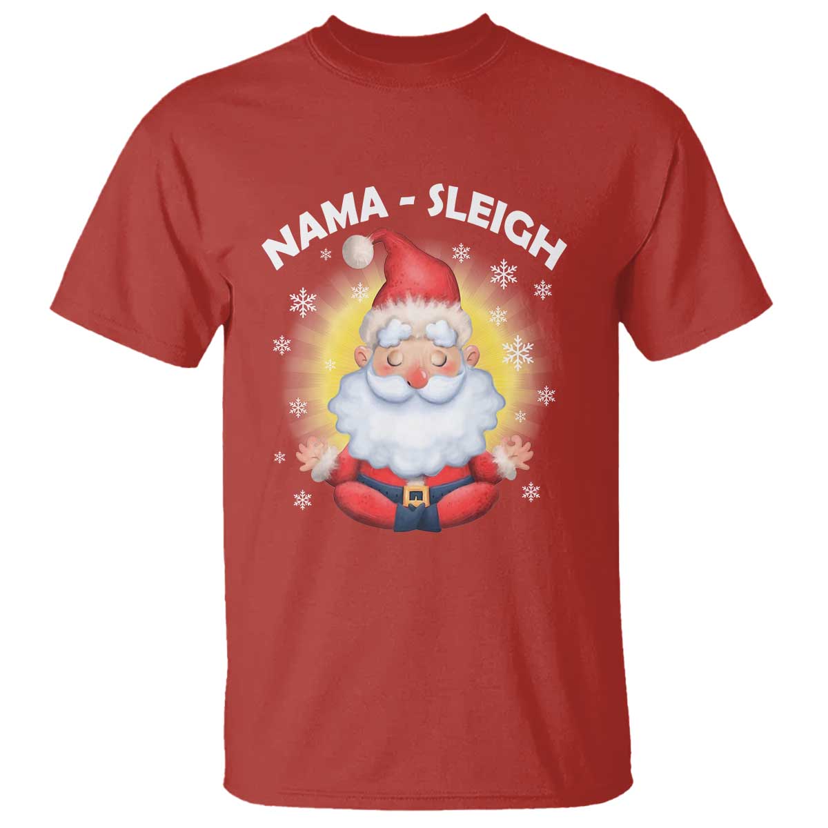 christmas-yoga-t-shirt-nama-sleigh-cute-santa