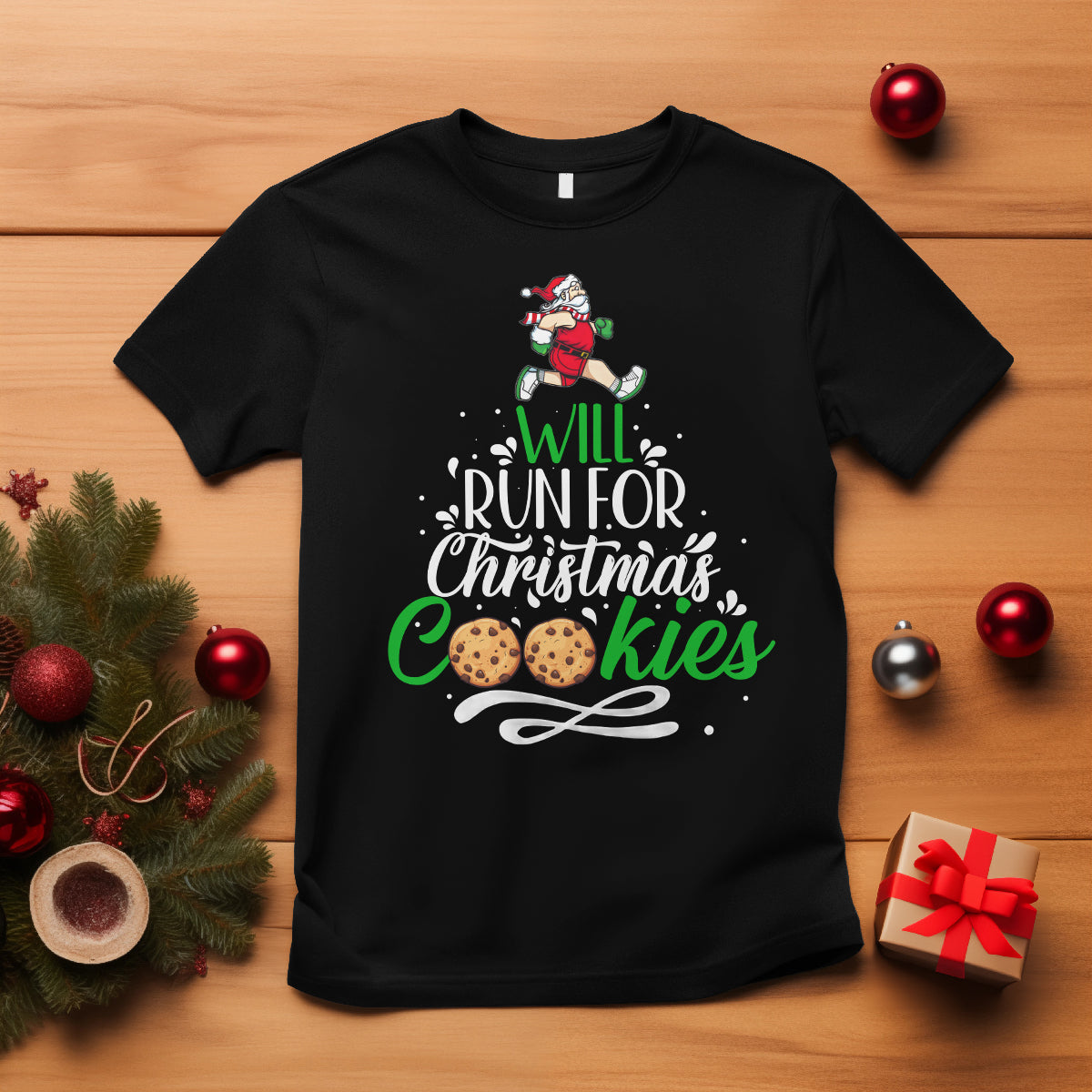 will-run-for-christmas-cookies-santa-running-race-t-shirt