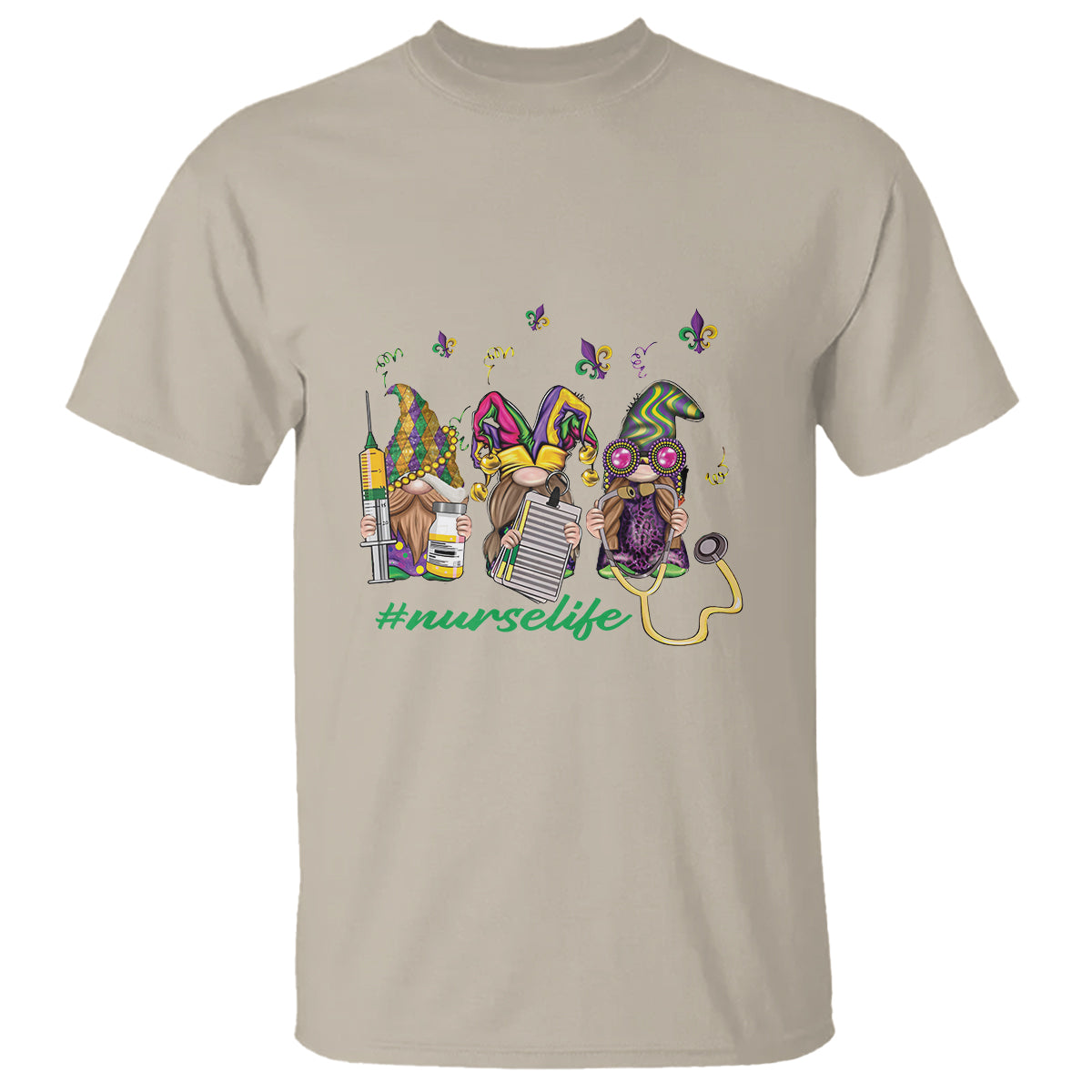 mardi-gras-t-shirt-jester-gnomes-nurse-rn-icu-nicu-er-scrub