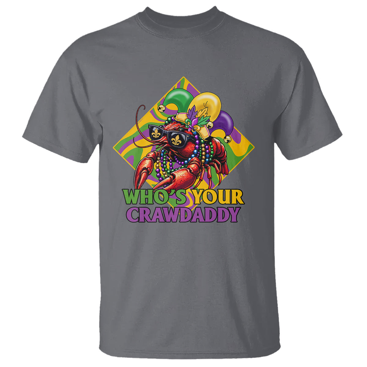 mardi-gras-t-shirt-whos-your-crawdaddy-funny-crawfish-jester-beads-1