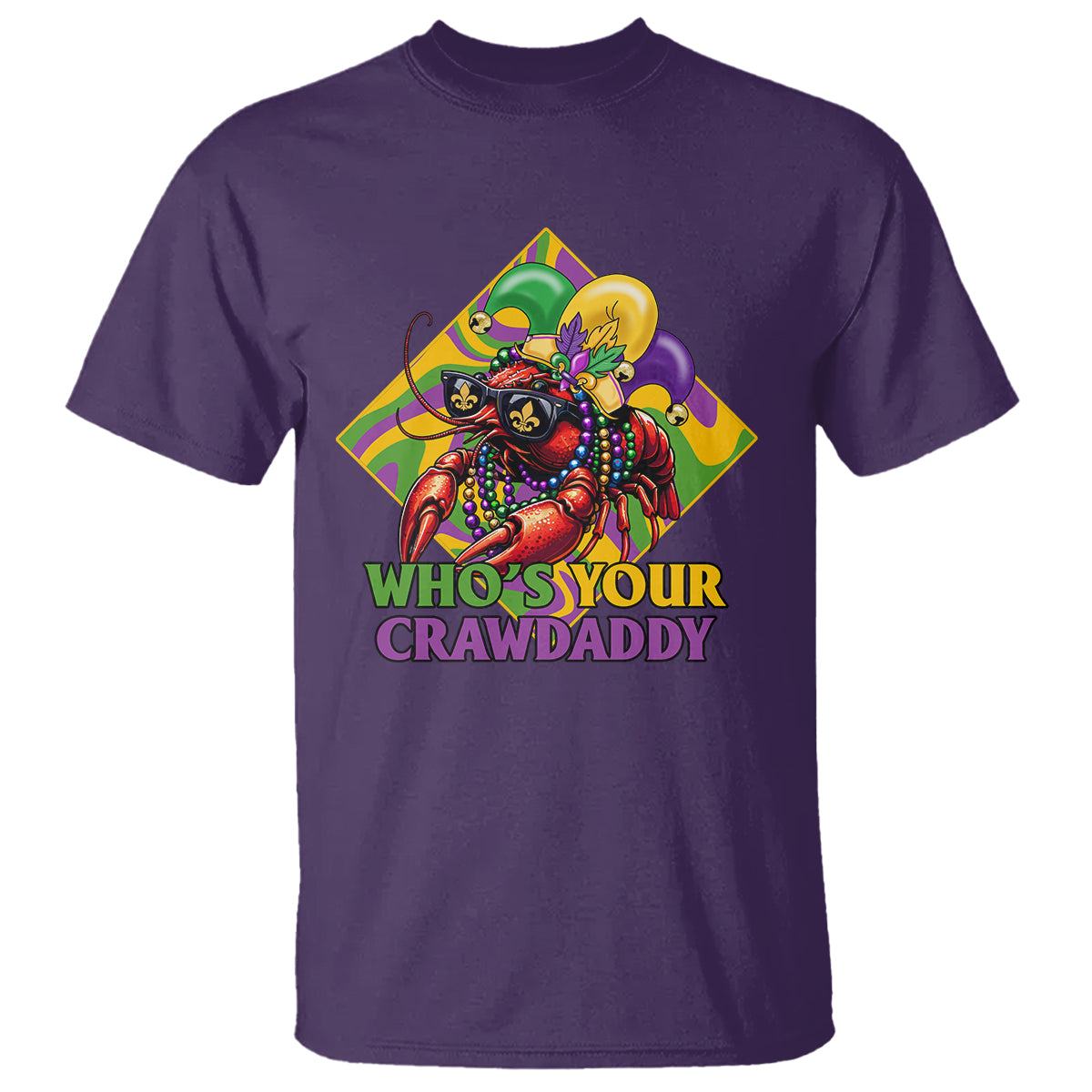 mardi-gras-t-shirt-whos-your-crawdaddy-funny-crawfish-jester-beads-1