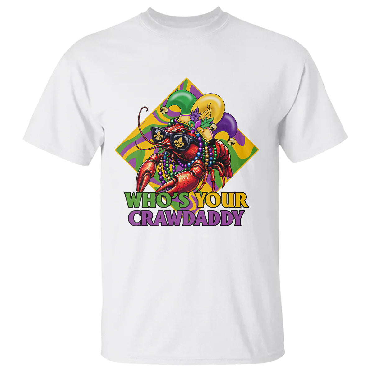 mardi-gras-t-shirt-whos-your-crawdaddy-funny-crawfish-jester-beads-1