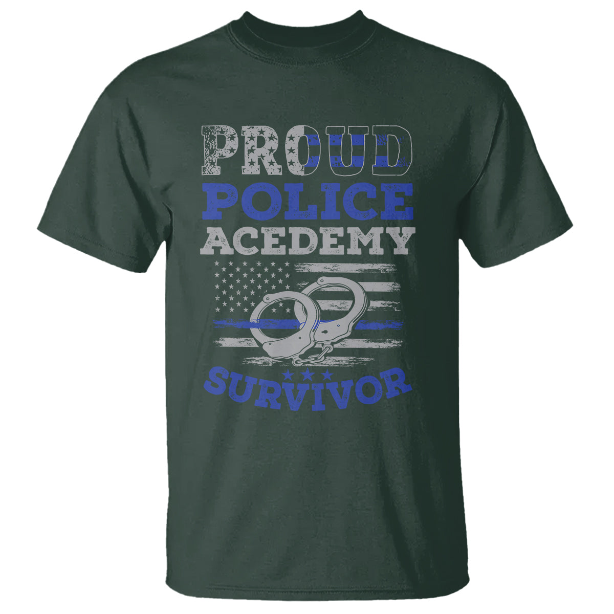 police-academy-graduation-t-shirt-proud-police-academy-survivor-america-flag