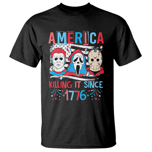 funny-4th-of-july-t-shirt-america-killing-it-since-1776-horror