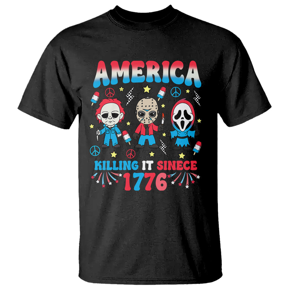 funny-4th-of-july-t-shirt-america-killing-it-since-1776-horror-1