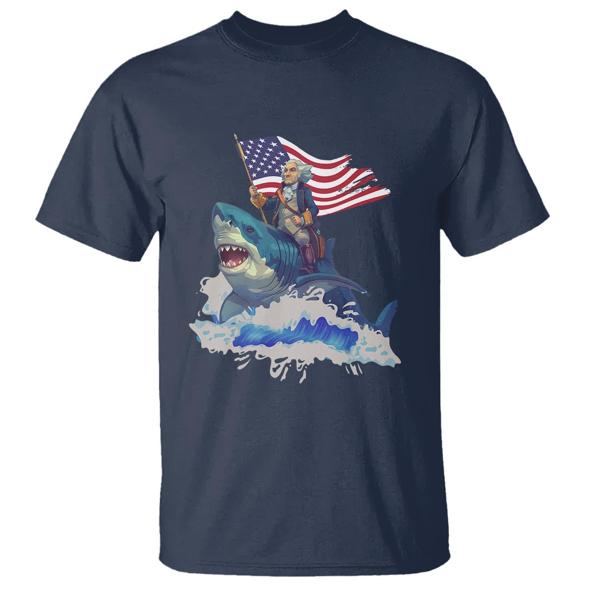 funny-4th-of-july-t-shirt-george-washington-riding-shark-patriotic-independence-day
