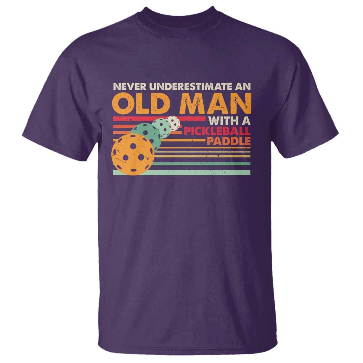 funny-pickleball-t-shirt-never-underestimate-an-old-man-with-a-pickleball-paddle