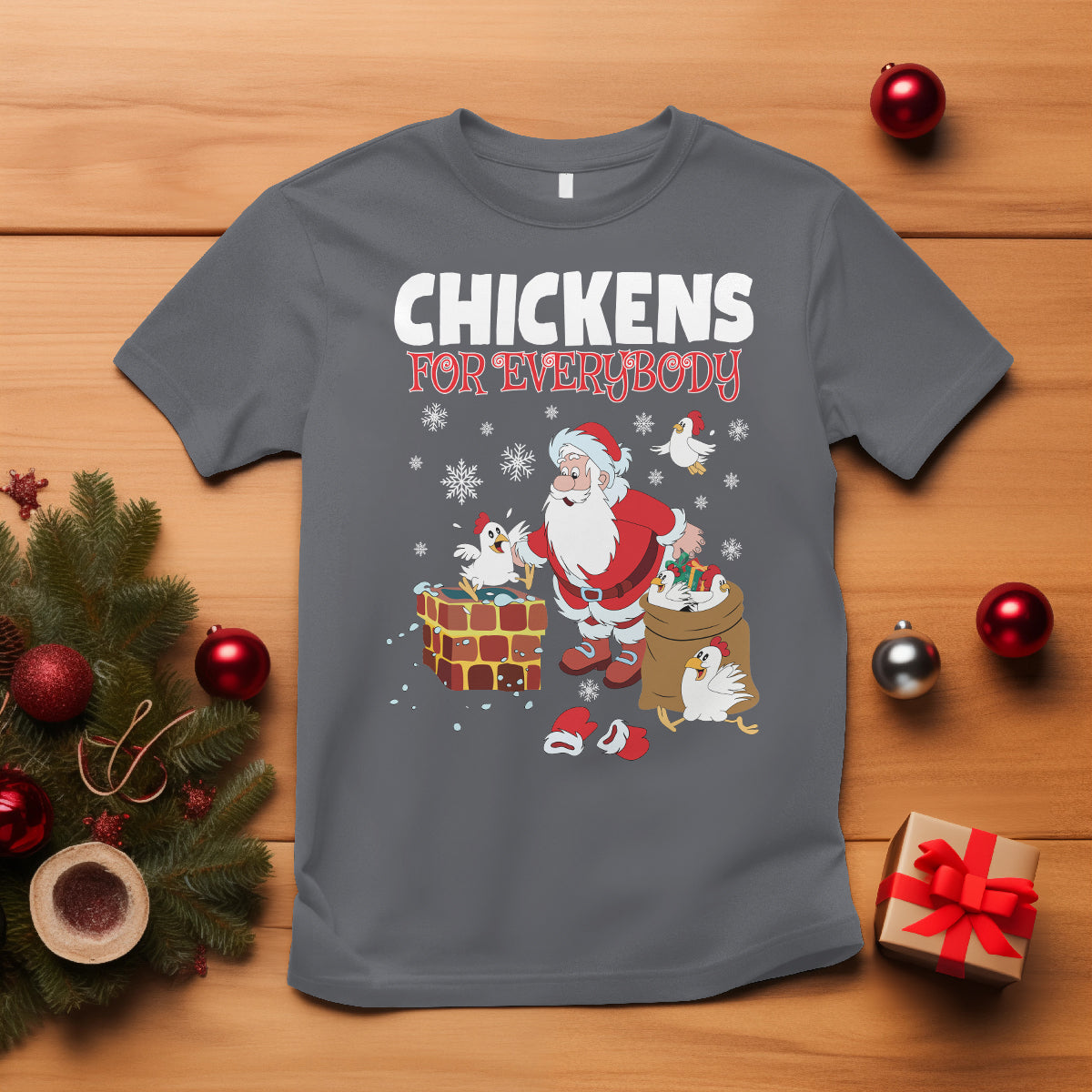 christmas-t-shirt-chickens-for-everybody-santa-present-chimney