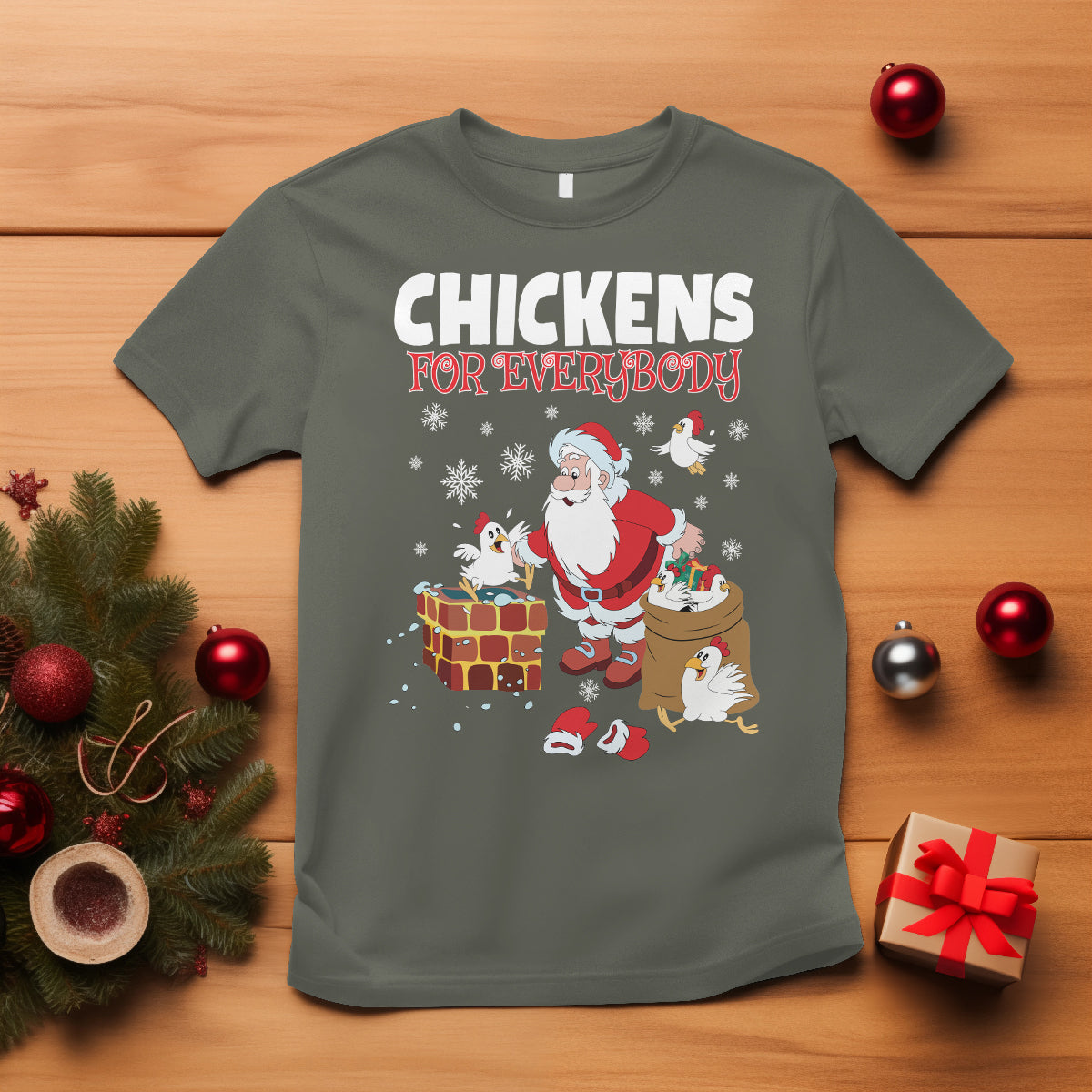 christmas-t-shirt-chickens-for-everybody-santa-present-chimney