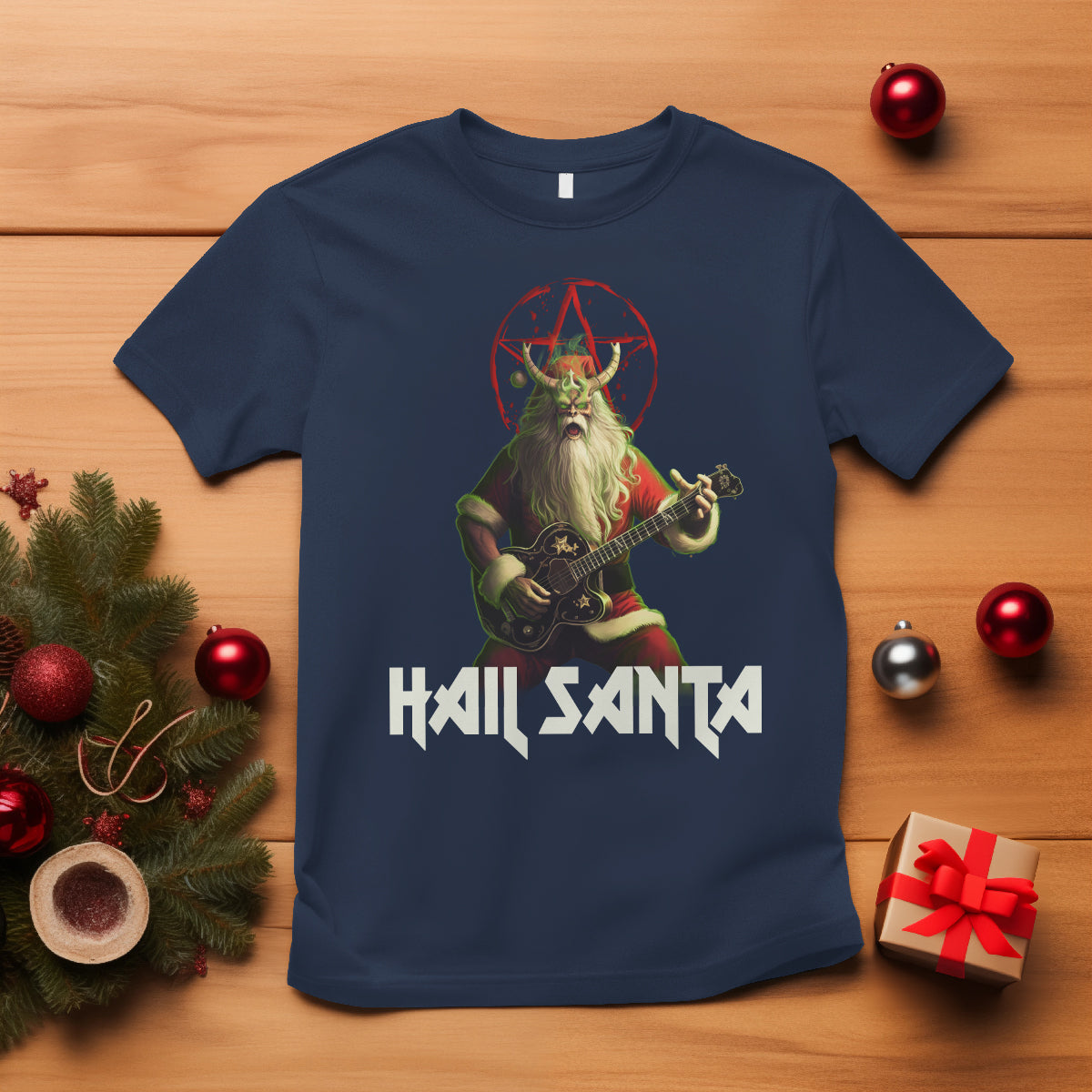 hail-santa-sleigher-heavy-metal-ugly-christmas-t-shirt