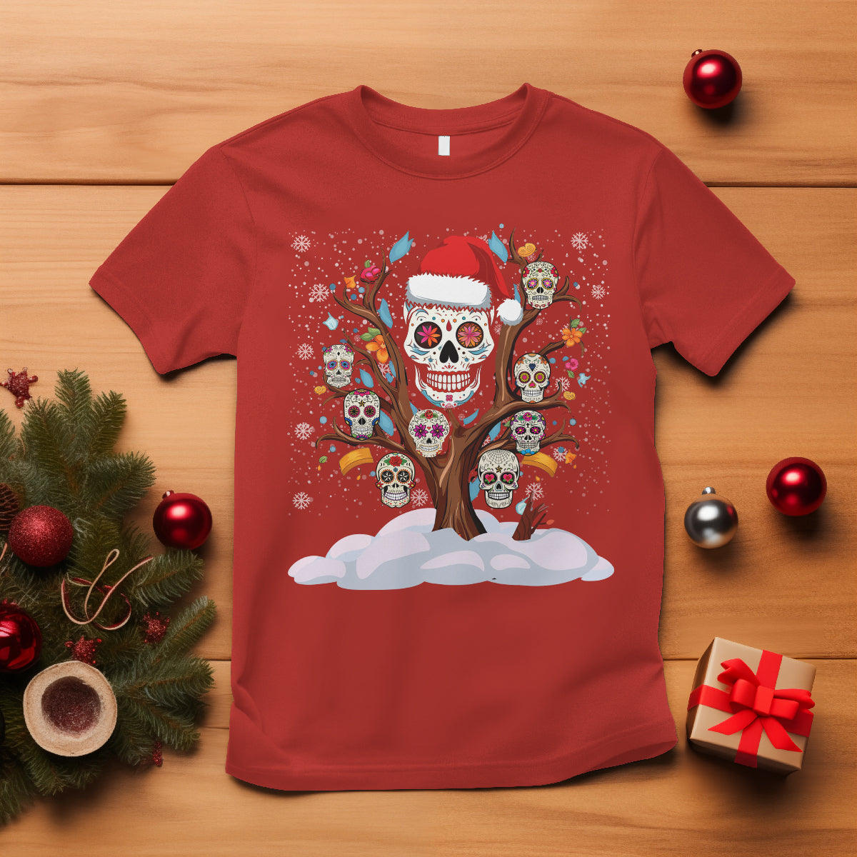 christmas-t-shirt-sugar-skull-on-tree-funny-xmas