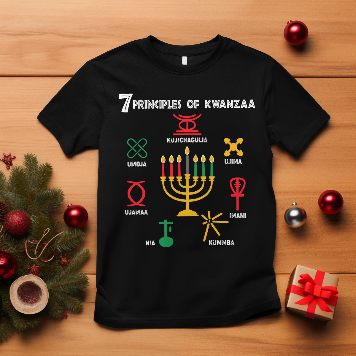 christmas-t-shirt-7-principles-of-kwanzaa-african-american-festival