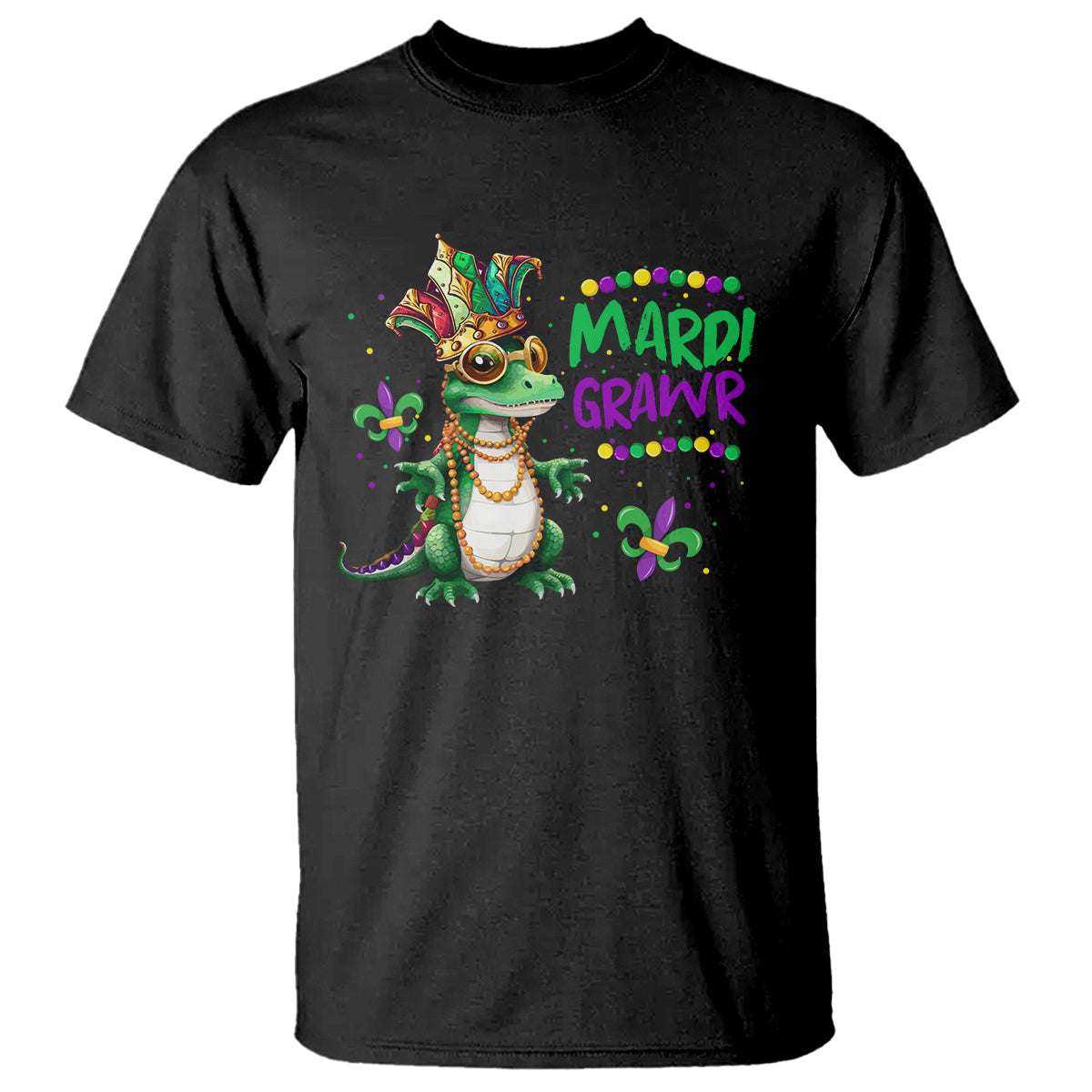 mardi-grawr-gras-cute-bead-dinosaur-t-shirt