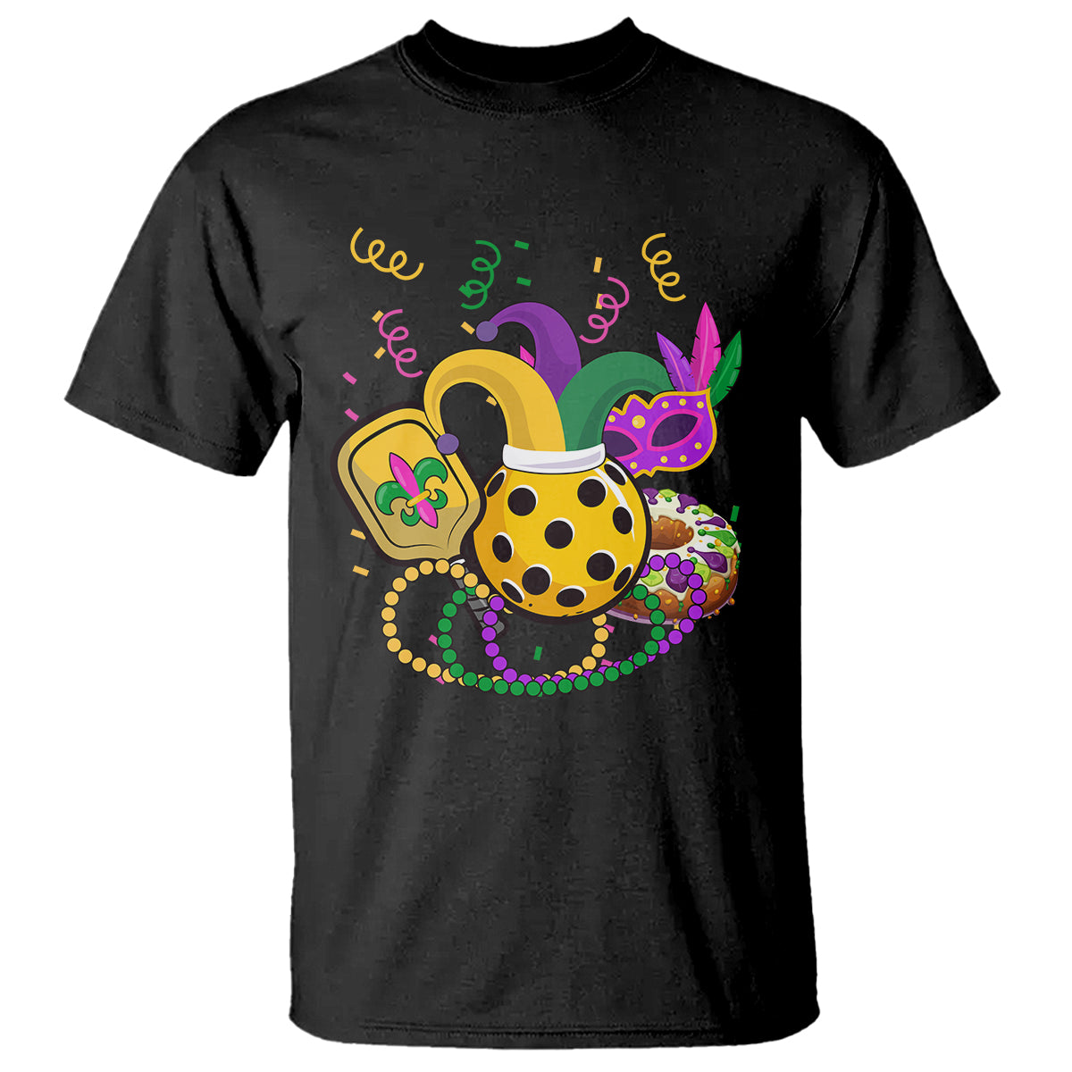 mardi-gras-pickleball-jester-hat-beads-t-shirt