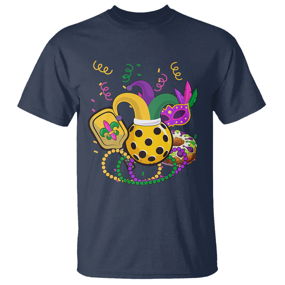 mardi-gras-pickleball-jester-hat-beads-t-shirt