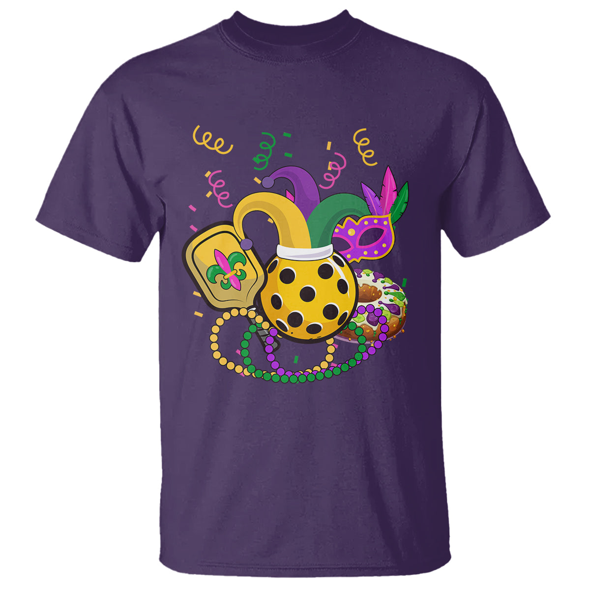 mardi-gras-pickleball-jester-hat-beads-t-shirt