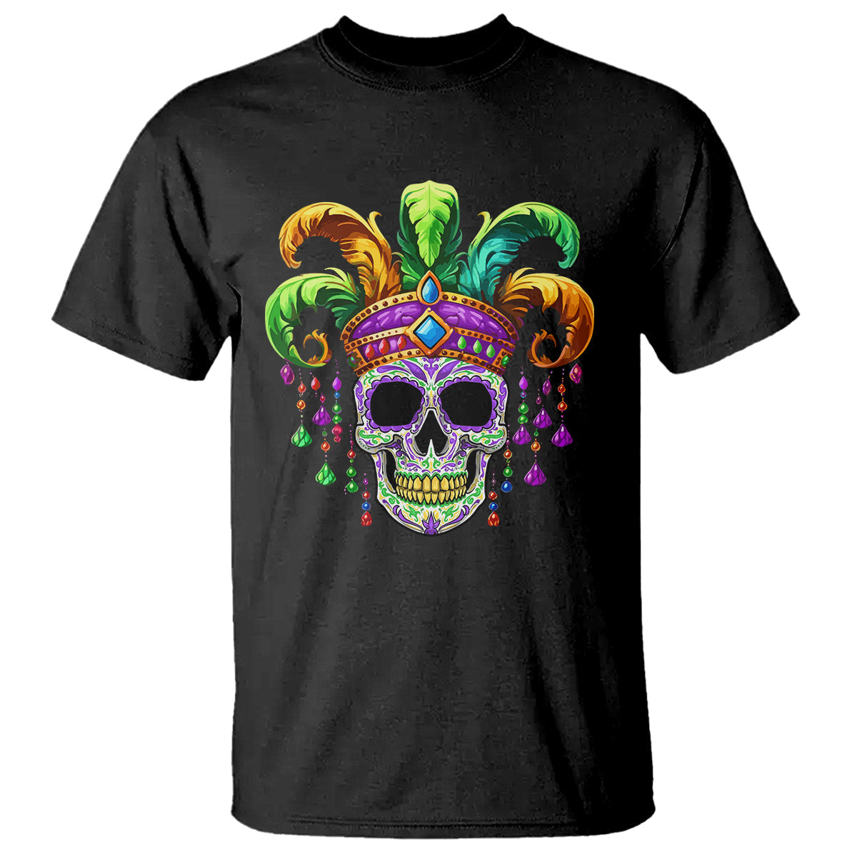 mardi-gras-beads-sugar-skull-fat-tuesday-new-orleans-t-shirt