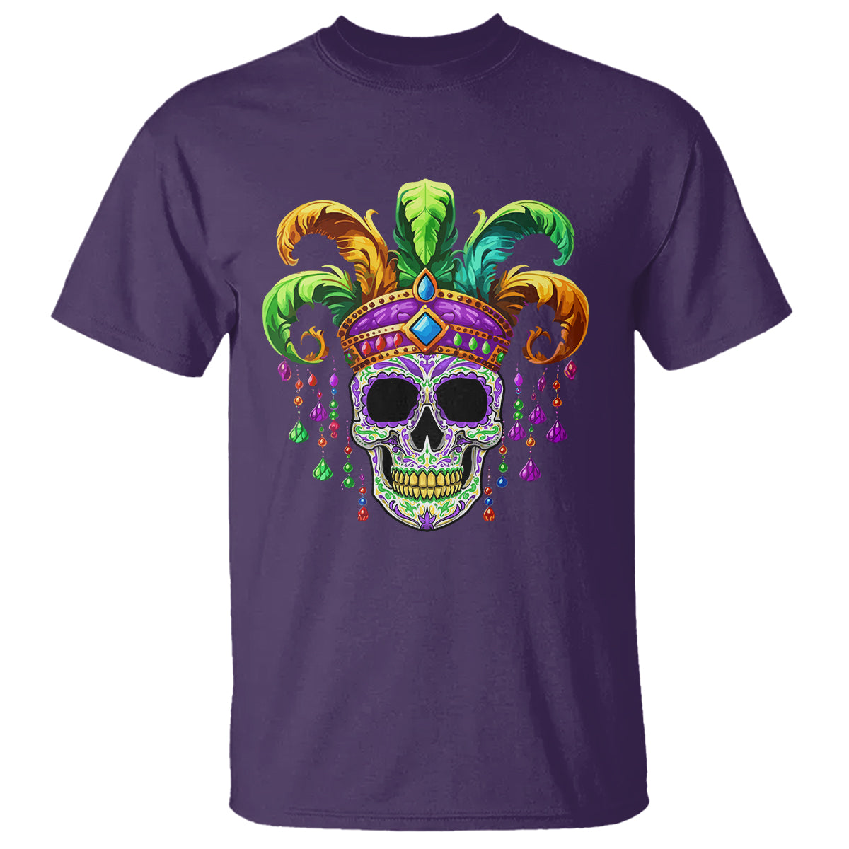 mardi-gras-beads-sugar-skull-fat-tuesday-new-orleans-t-shirt