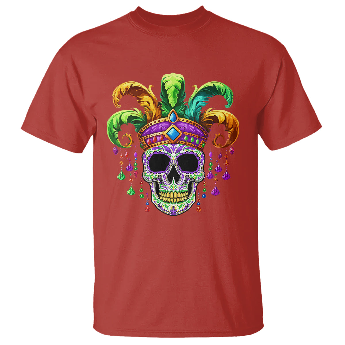 mardi-gras-beads-sugar-skull-fat-tuesday-new-orleans-t-shirt