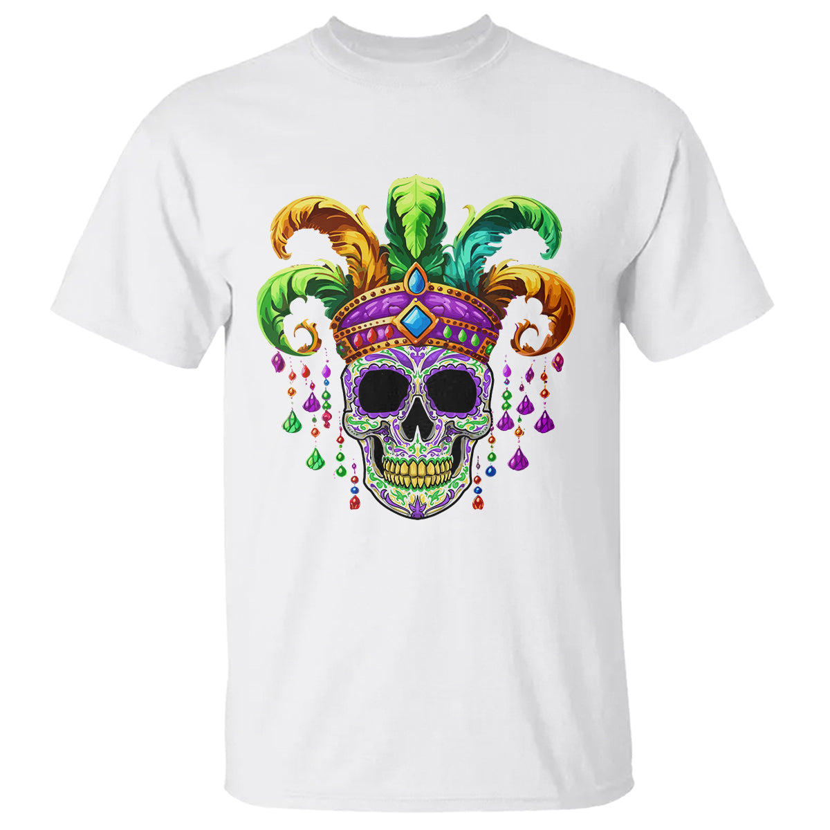 mardi-gras-beads-sugar-skull-fat-tuesday-new-orleans-t-shirt