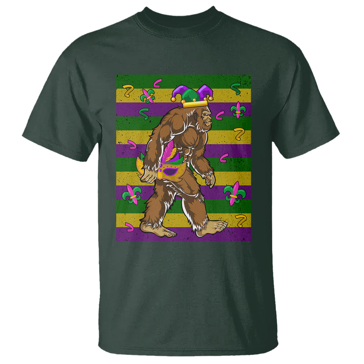 mardi-gras-bigfoot-sasquatch-funny-fat-tuesday-parade-t-shirt-1