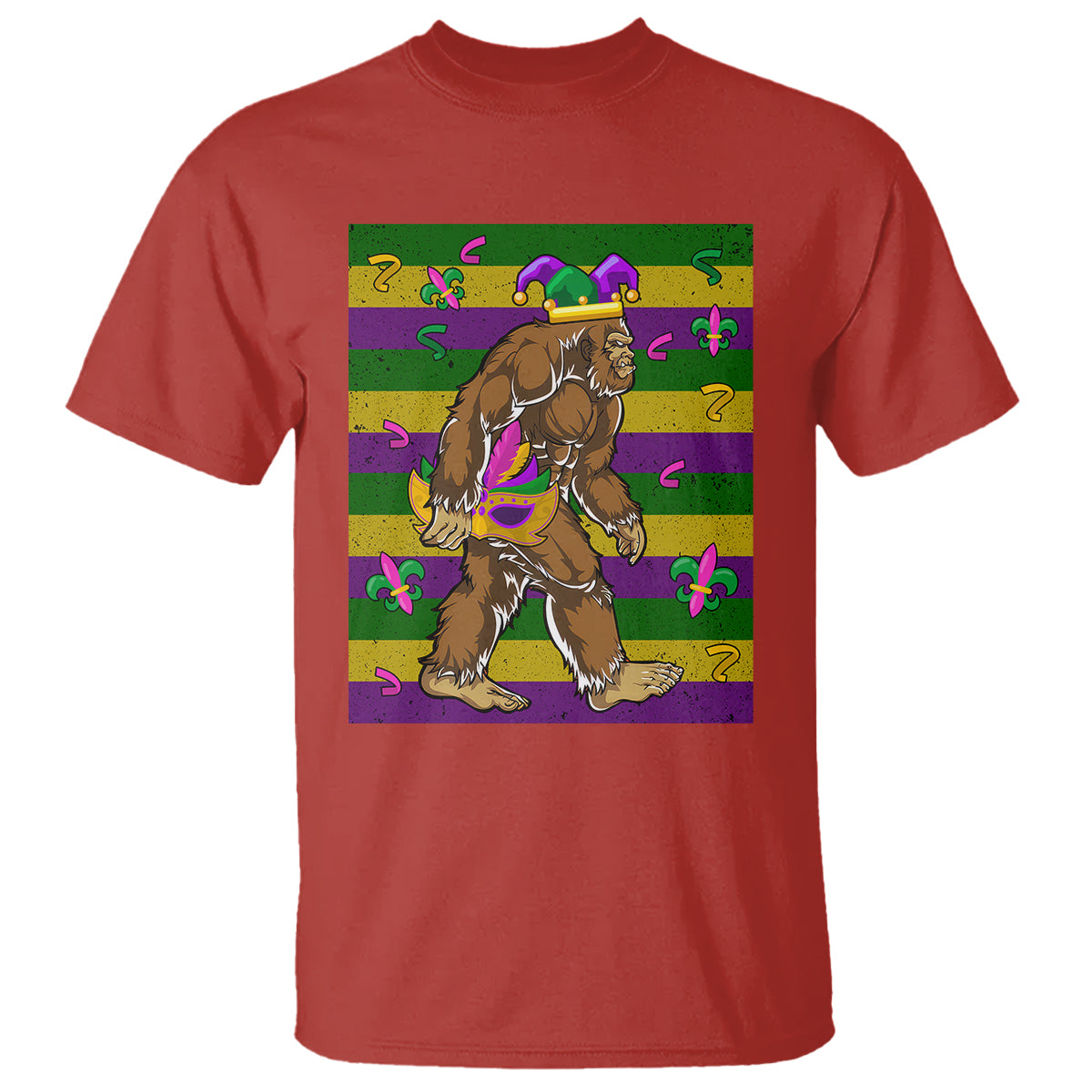 mardi-gras-bigfoot-sasquatch-funny-fat-tuesday-parade-t-shirt-1