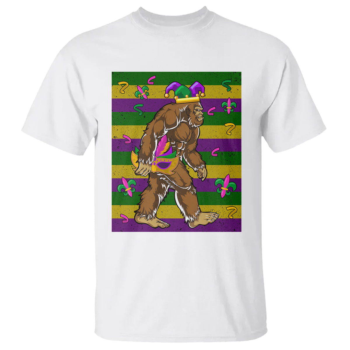 mardi-gras-bigfoot-sasquatch-funny-fat-tuesday-parade-t-shirt-1