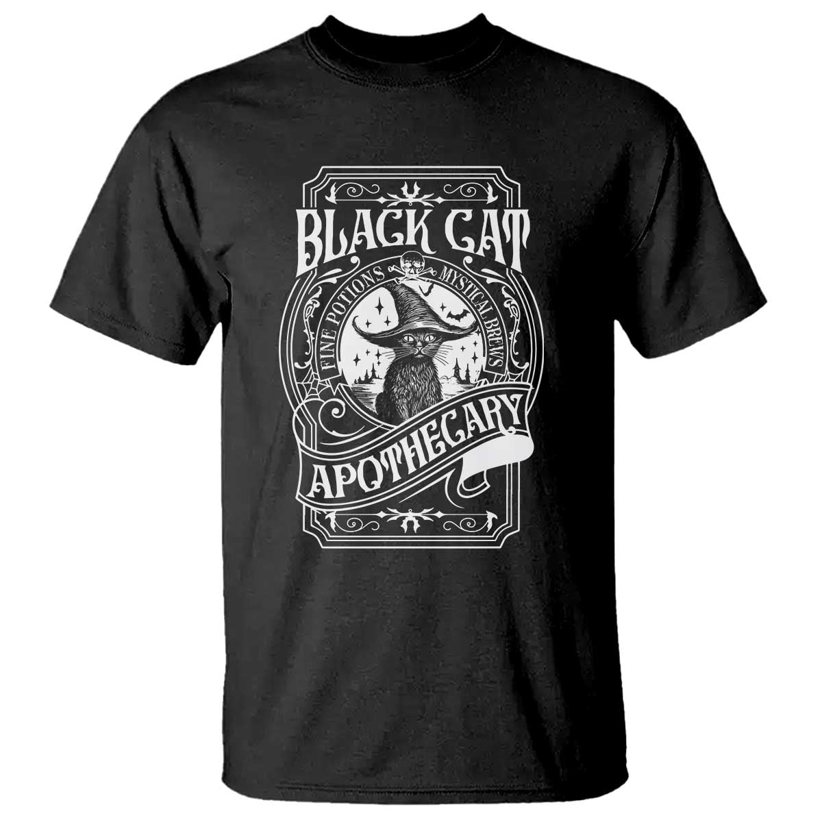 black-cat-witch-t-shirt-salem-apothecary-halloween