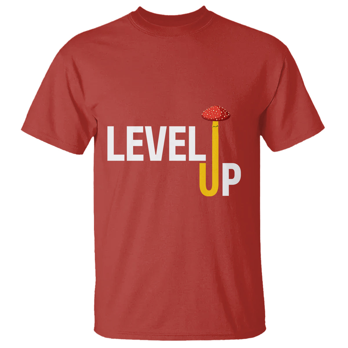 level-up-mushroom-grow-your-own-way-t-shirt