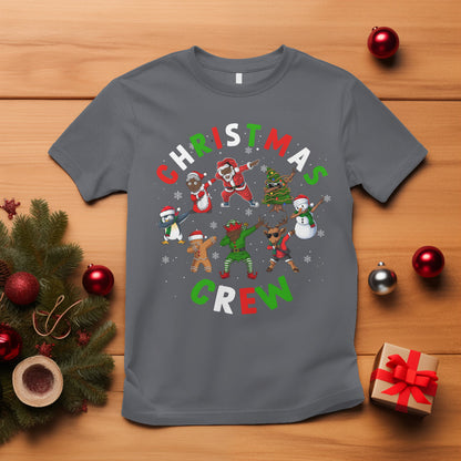 christmas-crew-black-african-american-santa-reindeer-snowman-dabbing-t-shirt