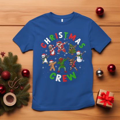 christmas-crew-black-african-american-santa-reindeer-snowman-dabbing-t-shirt