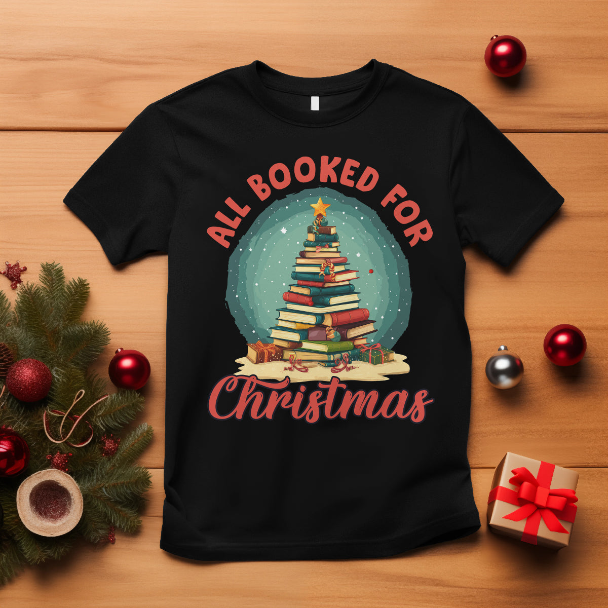 all-booked-for-christmas-book-christmas-tree-bookaholic-t-shirt