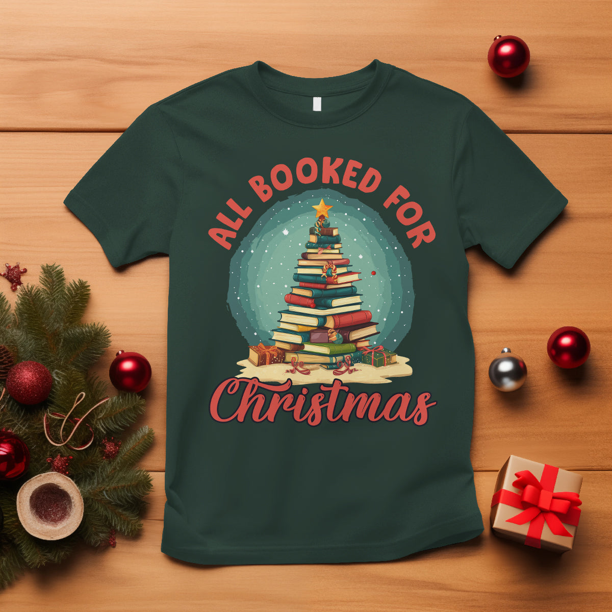 all-booked-for-christmas-book-christmas-tree-bookaholic-t-shirt