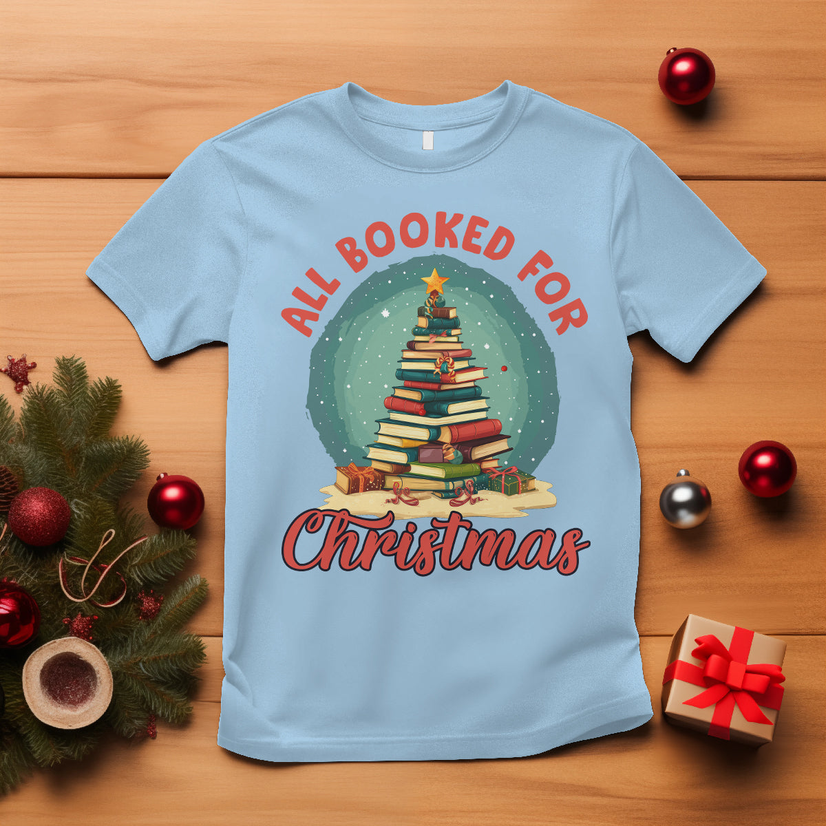 all-booked-for-christmas-book-christmas-tree-bookaholic-t-shirt