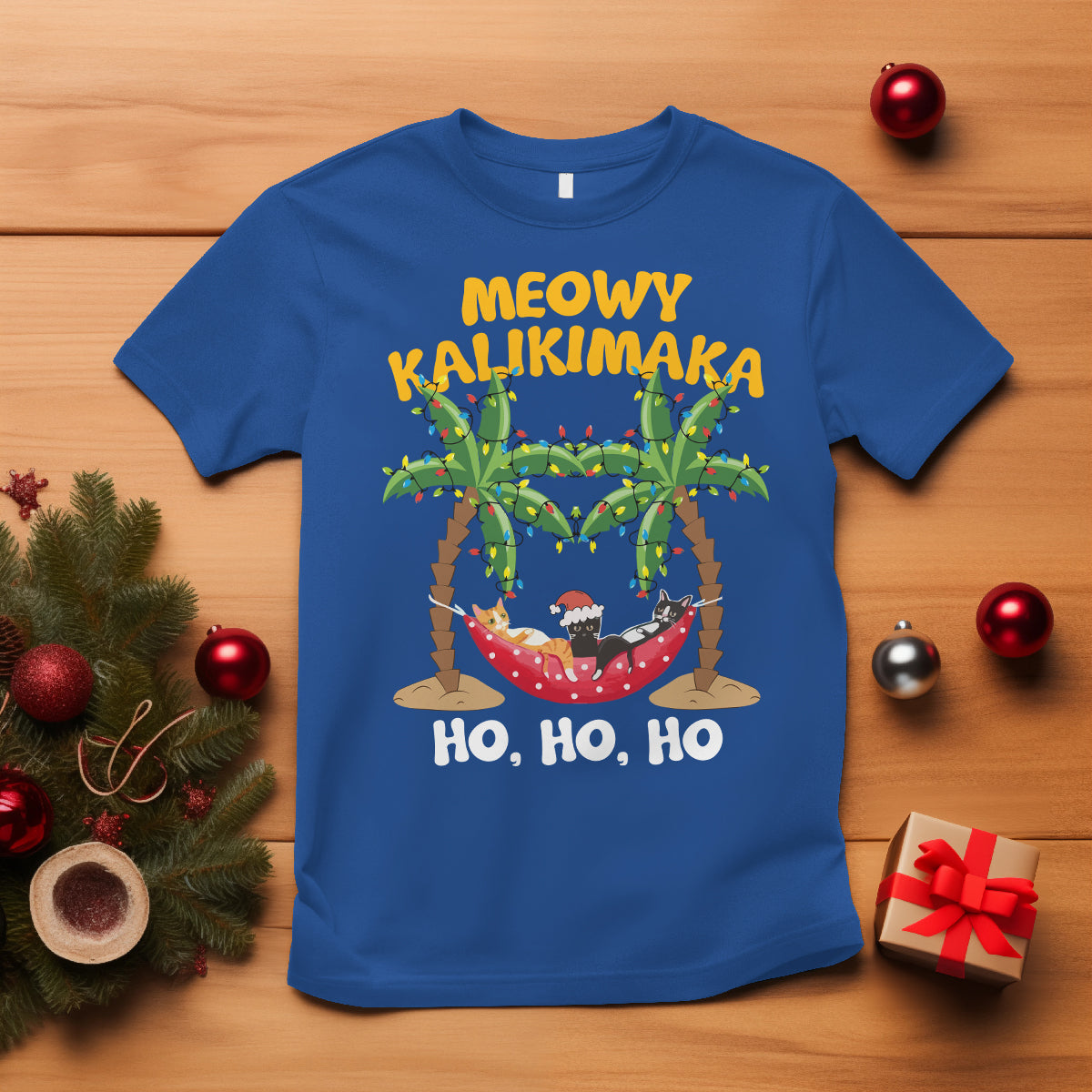 christmas-in-hawaii-t-shirt-meowy-kalikimaka-cat-chillin-ho-ho-ho-xmas-palm-tree
